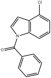 (4-Chloro-1H-indol-1-yl)(phenyl)methanone 结构式
