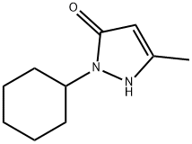 2-cyclohexyl-5-methyl-1,2-dihydro-3H-pyrazol-3-one 结构式