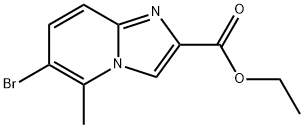 6-溴-5-甲基咪唑并[1,2-A]吡啶-2-羧酸乙酯 结构式