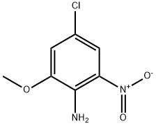 4-氯-2-甲氧基-6-硝基苯胺 结构式