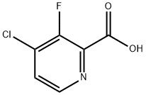 4-氯-3-氟吡啶-2-甲酸 结构式