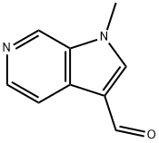 1-methyl-1H-pyrrolo[2,3-c]pyridine-3-carbaldehyde 结构式