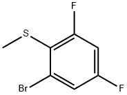 1-Bromo-3,5-difluoro-2-methylsulfanylbenzene 结构式