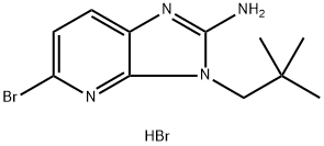 5-bromo-3-neopentyl-3H-imidazo[4,5-b]pyridin-2-amine hydrobromide 结构式