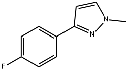 3-(4-fluorophenyl)-1-methyl-1H-pyrazole 结构式