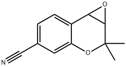 2,2-Dimethyl-2,7b-dihydro-1aH-oxireno[2,3-c]chromene-5-carbonitrile 结构式