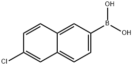 6-氯-2-萘硼酸 结构式