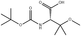 (S)-2-((tert-butoxycarbonyl)amino)-3-methoxy-3-methylbutanoicacid 结构式