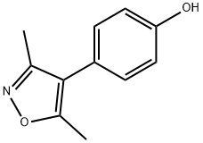 4-(二甲基-1,2-噁唑-4-基)苯酚 结构式