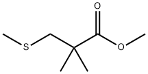2,2-二甲基-3-(甲基硫烷基)丙酸甲酯 结构式