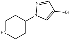 4-(4-溴吡唑-1-基)哌啶 结构式
