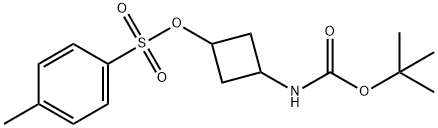 对甲苯磺酸脂-3-氧基环丁基氨基甲酸叔丁酯 结构式