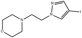 4- [2-(4-碘-1H-吡唑-1-基)乙基]吗啉 结构式