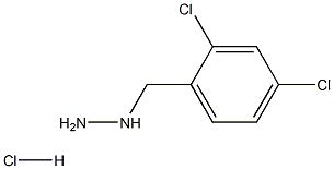 (2,4-二氯苄基)双盐酸肼 结构式