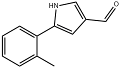 5-(2-甲基苯基)-1H-吡咯-3-甲醛 结构式