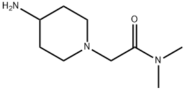 2-(4-氨基哌啶-1-基)-N,N-二甲基乙酰胺 结构式