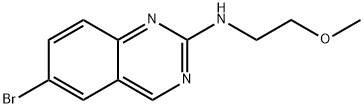 6-bromo-N-(2-methoxyethyl)quinazolin-2-amine 结构式