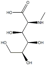 2-甲氨基-2-脱氧-L-葡糖酸 结构式