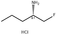 (S)-1-氟-2-戊胺盐酸盐 结构式