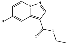 5-氯吡唑并[1,5-A]吡啶-3-甲酸乙酯 结构式