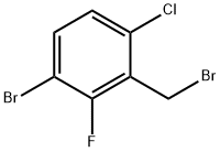 3-溴-6-氯-2-氟苄基溴 结构式