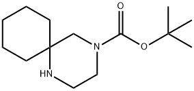 tert-butyl 1,4-diazaspiro[5.5]undecane-4-carboxylate 结构式