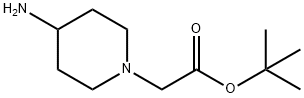 叔-丁基 2-(4-氨基哌啶-1-基)醋酸盐 结构式