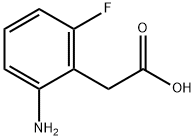 2-氨基-6-氟苯乙酸 结构式