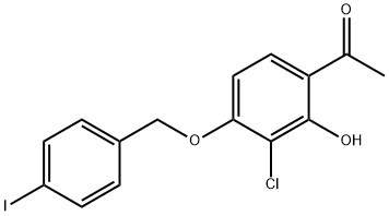 1-(3-Chloro-2-hydroxy-4-((4-iodobenzyl)oxy)phenyl)ethanone 结构式