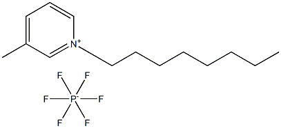 N-辛基 -3-甲基吡啶六氟磷酸盐 结构式
