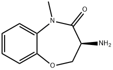 (S)-3-氨基-5-甲基-2,3-二氢苯并[B] [1,4]氧氮杂卓-4(5H)- 酮 结构式
