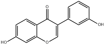 7-羟基-3-(3-羟基苯基)-4H-1-苯并吡喃-4-酮 结构式