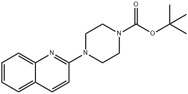 4-(喹啉-2-基)哌嗪-1-羧酸叔丁酯 结构式