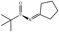 (R)-N-环戊基亚基-2-甲基丙-2-亚磺酰胺 结构式