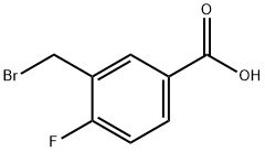 3-(Bromomethyl)-4-fluorobenzoicacid 结构式