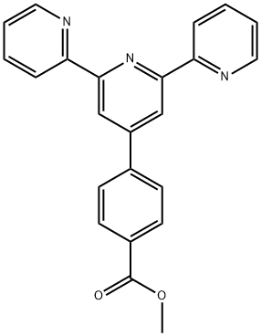 2,2':6',2''-三联吡啶-4'-(4-苯甲酸甲酯) 结构式