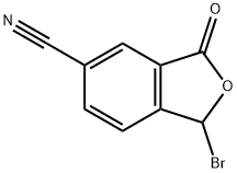 1-bromo-3-oxo-1,3-dihydroisobenzofuran-5-carbonitrile 结构式