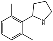 2-(2,6-DIMETHYL-PHENYL)-PYRROLIDINE 结构式