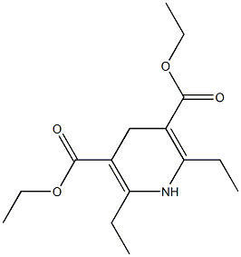2,6-Diethyl-1,4-dihydro-pyridine-3,5-dicarboxylic acid diethyl ester 结构式