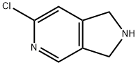 6-chloro-2,3-dihydro-1H-pyrrolo[3,4-c]pyridine hydrochloride 结构式