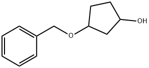 3-(benzyloxy)cyclopentan-1-ol 结构式