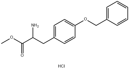 methyl 2-amino-3-(4-(benzyloxy)phenyl)propanoate hydrochloride 结构式