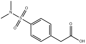 2-[4-(二甲基氨磺酰基)苯基]乙酸 结构式