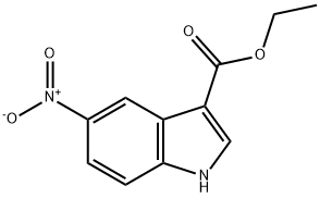 5-硝基吲哚3甲酸乙酯 结构式