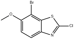 2-氯-6-甲氧基-7-溴苯并噻唑 结构式