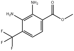 甲基2,3-二氨基-4-(三氟甲基)苯甲酸甲酯 结构式