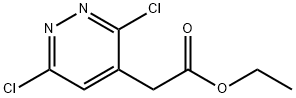 ethyl 2-(3,6-dichloropyridazin-4-yl)acetate 结构式