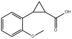 2-(2-METHOXYPHENYL)CYCLOPROPANE-1-CARBOXYLIC ACID 结构式