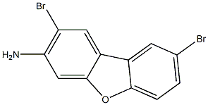 2,8-dibromo-dibenzofuran-3-ylamine 结构式