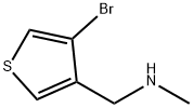 4-溴噻吩-3-基甲基甲胺 结构式